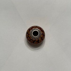Murano glass Pandora charm. 925 silver.